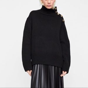 ZARA | Sweater With Buttons